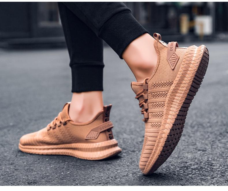 Elegant New Mens Sneakers Running Comfortable Light Casual Breathable Non-Slip Wear-Resistant Outdoor Walking Mens Sport Lightweight Running Trainers Breathable Sneakers Stevvex