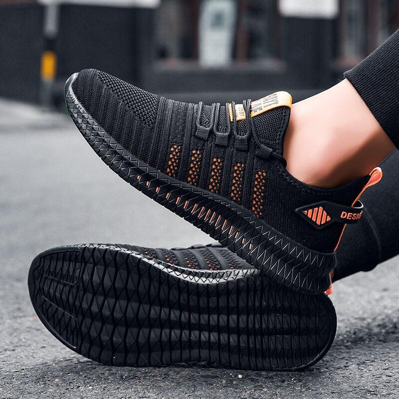 Elegant New Mens Sneakers Running Comfortable Light Casual Breathable Non-Slip Wear-Resistant Outdoor Walking Mens Sport Lightweight Running Trainers Breathable Sneakers Stevvex