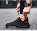 Elegant New Mens Sneakers Running Comfortable Light Casual Breathable Non-Slip Wear-Resistant Outdoor Walking Mens Sport Lightweight Running Trainers Breathable Sneakers Stevvex
