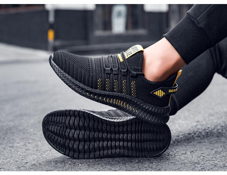 Elegant New Mens Sneakers Running Comfortable Light Casual Breathable Non-Slip Wear-Resistant Outdoor Walking Mens Sport Lightweight Running Trainers Breathable Sneakers Stevvex