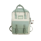 Elegant Nylon Candy Color Waterproof School Bags for Teenagers Girls And Women Nice Patchwork On Backpack For Female Stevvex