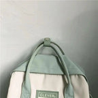 Elegant Nylon Candy Color Waterproof School Bags for Teenagers Girls And Women Nice Patchwork On Backpack For Female Stevvex