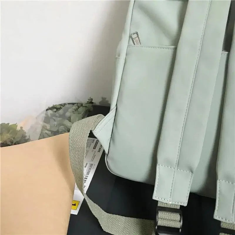 Elegant Nylon Candy Color Waterproof School Bags for Teenagers Girls And Women Nice Patchwork On Backpack For Female Stevvex