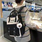 Elegant Nylon Candy Color Waterproof School Bags for Teenagers Girls And Women Nice Patchwork On Backpack For Female Stevvex