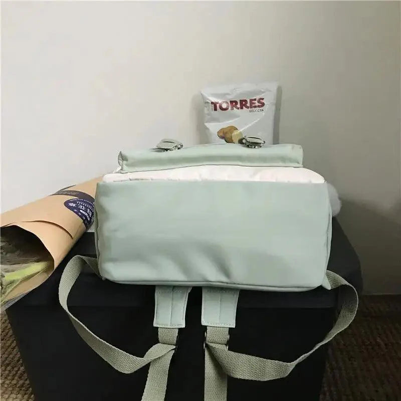 Elegant Nylon Candy Color Waterproof School Bags for Teenagers Girls And Women Nice Patchwork On Backpack For Female Stevvex
