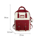 Elegant Nylon Candy Color Waterproof School Bags for Teenagers Girls And Women Nice Patchwork On Backpack For Female Stevvex