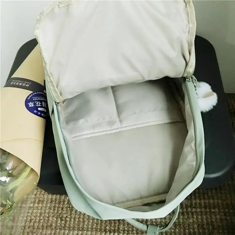Elegant Nylon Candy Color Waterproof School Bags for Teenagers Girls And Women Nice Patchwork On Backpack For Female Stevvex