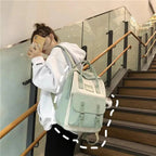 Elegant Nylon Candy Color Waterproof School Bags for Teenagers Girls And Women Nice Patchwork On Backpack For Female Stevvex