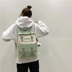 Elegant Nylon Candy Color Waterproof School Bags for Teenagers Girls And Women Nice Patchwork On Backpack For Female Stevvex