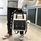 Elegant Nylon Candy Color Waterproof School Bags for Teenagers Girls And Women Nice Patchwork On Backpack For Female Stevvex