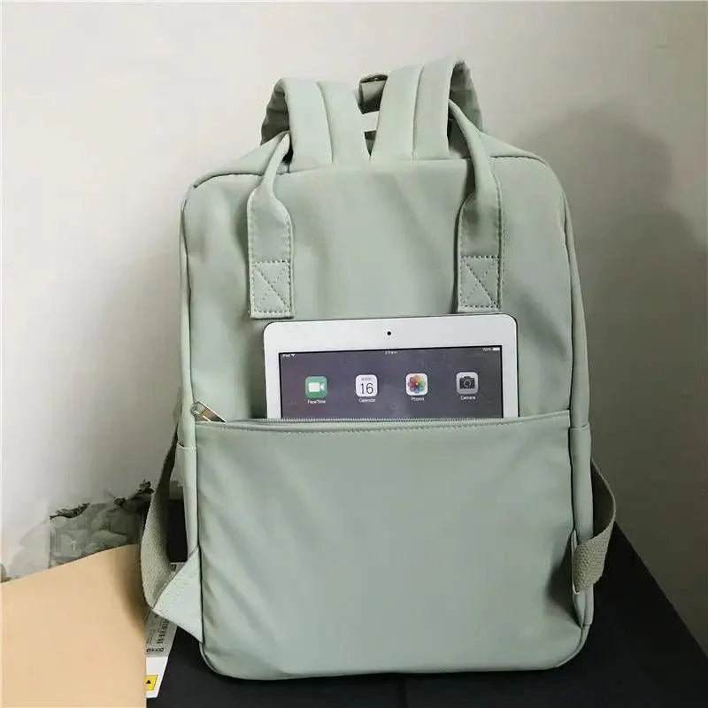 Elegant Nylon Candy Color Waterproof School Bags for Teenagers Girls And Women Nice Patchwork On Backpack For Female Stevvex