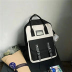 Elegant Nylon Candy Color Waterproof School Bags for Teenagers Girls And Women Nice Patchwork On Backpack For Female Stevvex