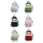 Elegant Nylon Candy Color Waterproof School Bags for Teenagers Girls And Women Nice Patchwork On Backpack For Female Stevvex