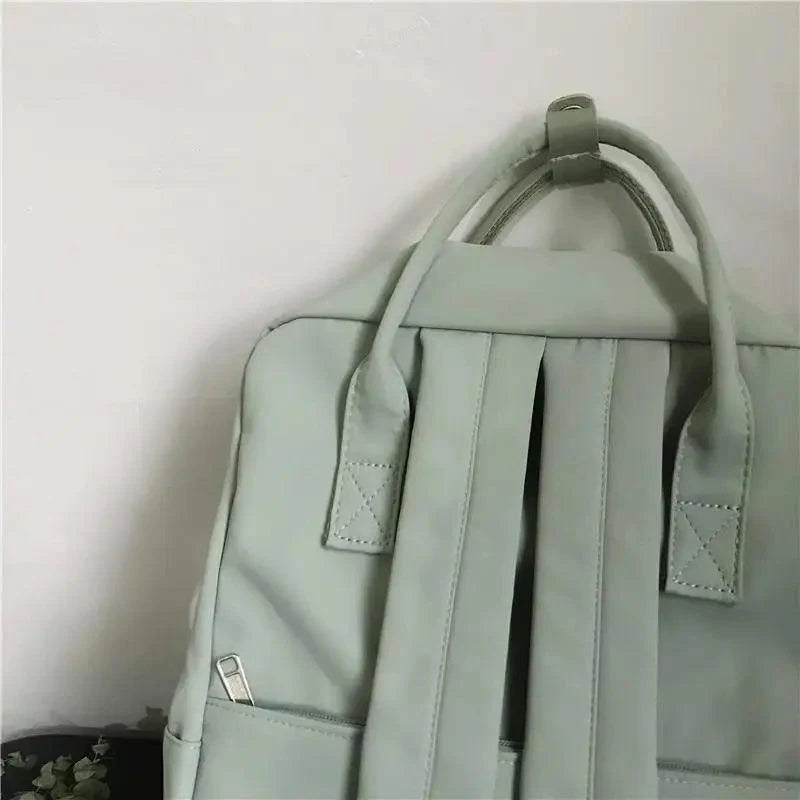 Elegant Nylon Candy Color Waterproof School Bags for Teenagers Girls And Women Nice Patchwork On Backpack For Female Stevvex