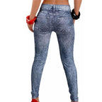 Elegant One Size Women Leggings Jeans Pants With Pocket Slim Leggings Women Fitness Blue Black Women's Classic Legging With Pockets Stretch Elastic Leggings Jeans Stevvex