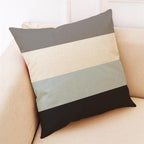 Elegant Pattern Printed Throw Pillow Modern Soft Linen Blend Cushion Home Decorative Fashion Geometric Pattern Throw Pillow Covers Square Decorative Cushion Case For Home Pillows Case Stevvex