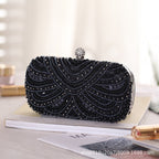 Elegant Pearl-Embellished Clutch Evening Bag for Weddings & Parties (MAC278)