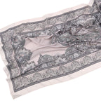 Elegant Printed Chiffon Hijab Scarf Bohemian Style Breathable Sun Protection Wrap (MH136)