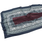 Elegant Printed Chiffon Hijab Scarf Bohemian Style Breathable Sun Protection Wrap (MH136)