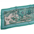 Elegant Printed Chiffon Hijab Scarf Bohemian Style Breathable Sun Protection Wrap (MH136)