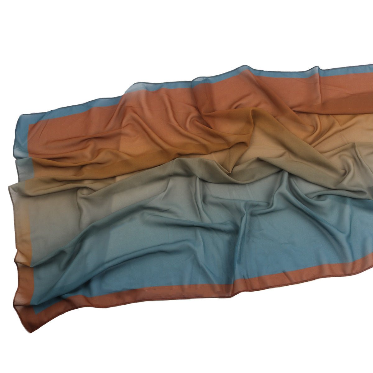 Elegant Printed Chiffon Hijab Scarf Bohemian Style Breathable Sun Protection Wrap (MH136)