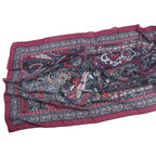 Elegant Printed Chiffon Hijab Scarf Bohemian Style Breathable Sun Protection Wrap (MH136)