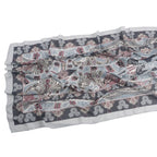 Elegant Printed Chiffon Hijab Scarf Bohemian Style Breathable Sun Protection Wrap (MH136)