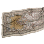 Elegant Printed Chiffon Hijab Scarf Bohemian Style Breathable Sun Protection Wrap (MH136)