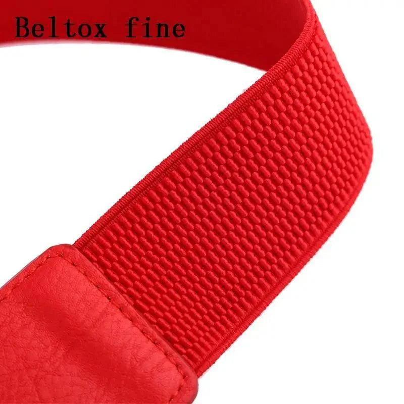 Elegant PU Leather Elastic Women Dress Belts Fashion Stretchy Thick Waist Dress Plus Size Waistbands For Women Stevvex