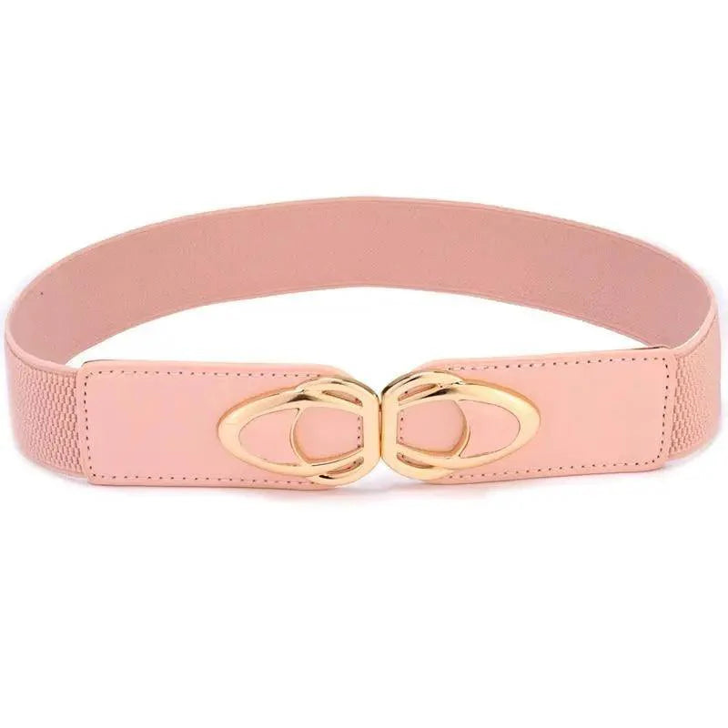 Elegant PU Leather Elastic Women Dress Belts Fashion Stretchy Thick Waist Dress Plus Size Waistbands For Women Stevvex