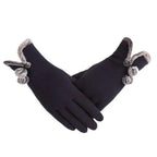 Elegant Red Autumn Full Finger Warm Women Gloves Classic Soft Comfortable Winter One Size Gloves For Women Stevvex