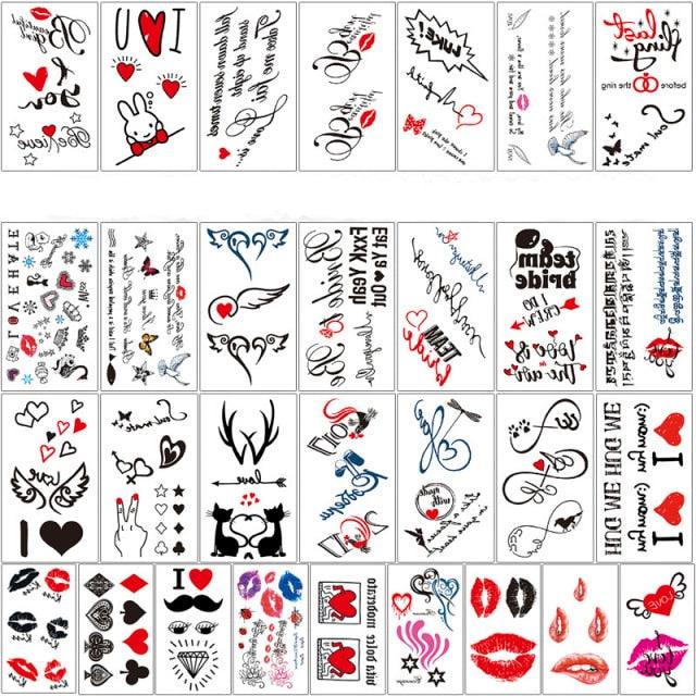 Elegant Sketches Black Flowers Body Tattoo Waterproof Temporary 3D Flowers Luxury Design For Womens Stevvex