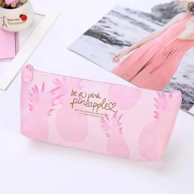 Elegant Small Fresh Print Stationery Portable Stylish Simple Pencil Case Cool Case For Students Office School Pouch Stevvex