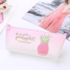 Elegant Small Fresh Print Stationery Portable Stylish Simple Pencil Case Cool Case For Students Office School Pouch Stevvex