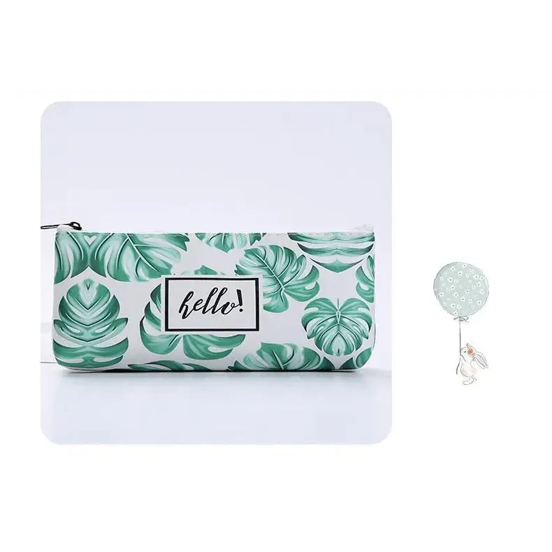 Elegant Small Fresh Print Stationery Portable Stylish Simple Pencil Case Cool Case For Students Office School Pouch Stevvex