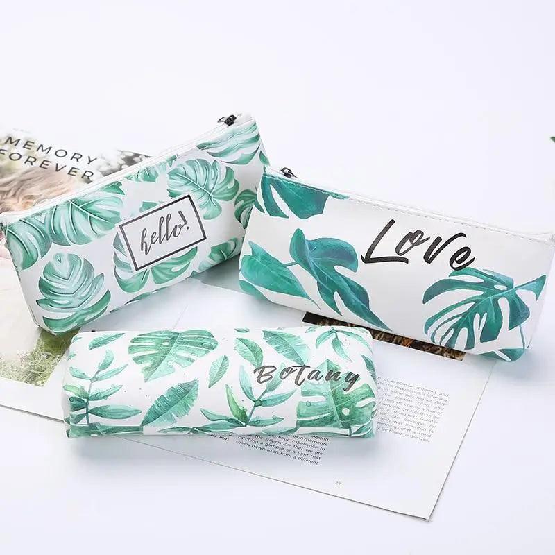 Elegant Small Fresh Print Stationery Portable Stylish Simple Pencil Case Cool Case For Students Office School Pouch Stevvex