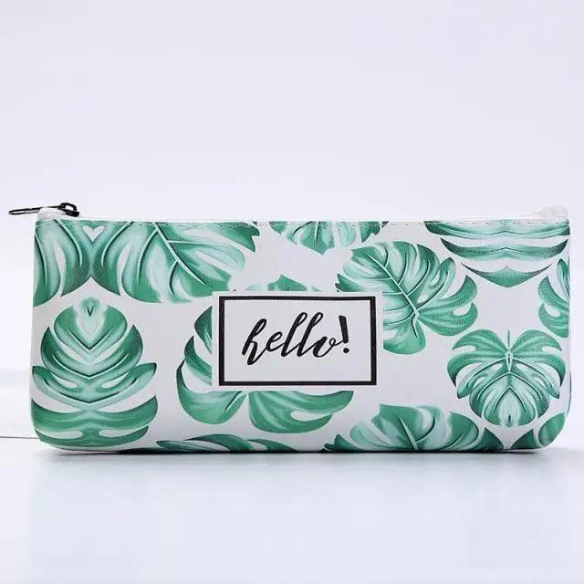 Elegant Small Fresh Print Stationery Portable Stylish Simple Pencil Case Cool Case For Students Office School Pouch Stevvex