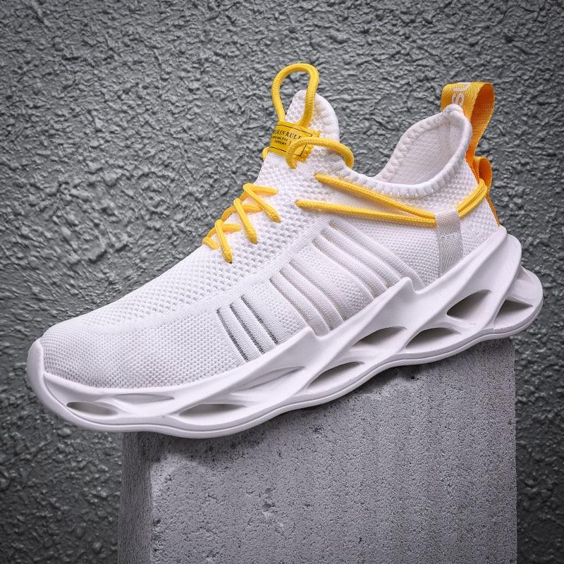 Elegant Sneakers Men Sports Running Shoes Fashion Couple Causal Shoes Fashion Flats Breathable Athletic Lightweight Non Slip Athletic Walking Jogging Sneakers Stevvex