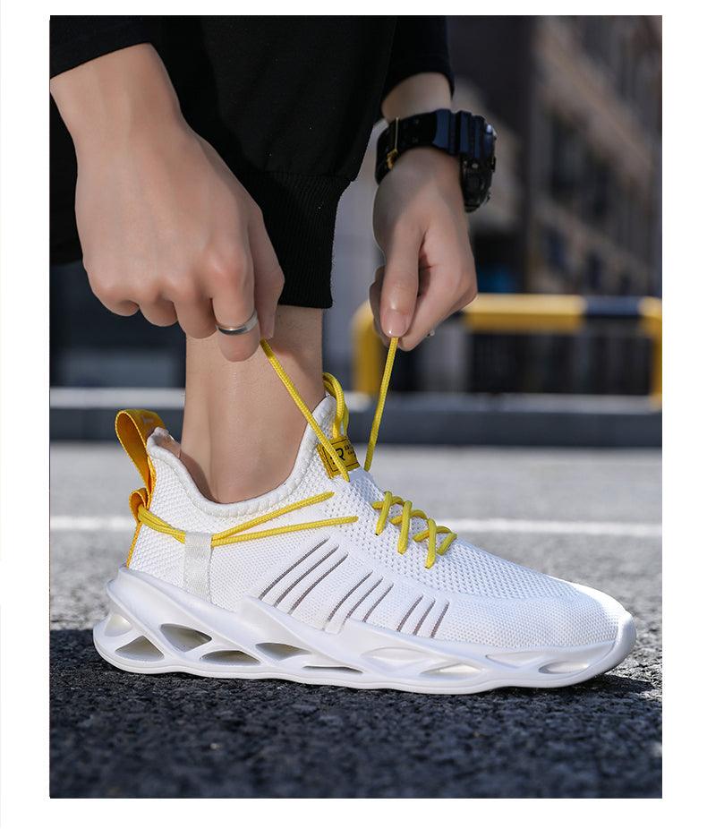 Elegant Sneakers Men Sports Running Shoes Fashion Couple Causal Shoes Fashion Flats Breathable Athletic Lightweight Non Slip Athletic Walking Jogging Sneakers Stevvex