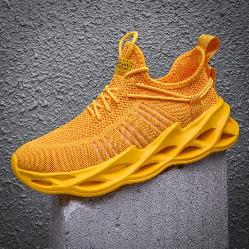 Elegant Sneakers Men Sports Running Shoes Fashion Couple Causal Shoes Fashion Flats Breathable Athletic Lightweight Non Slip Athletic Walking Jogging Sneakers Stevvex