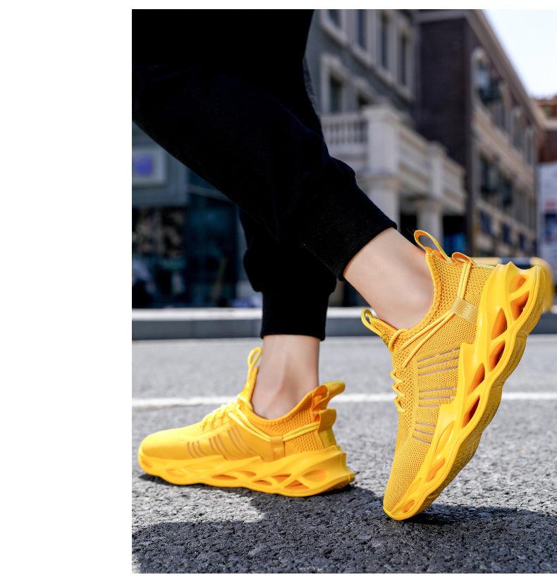 Elegant Sneakers Men Sports Running Shoes Fashion Couple Causal Shoes Fashion Flats Breathable Athletic Lightweight Non Slip Athletic Walking Jogging Sneakers Stevvex