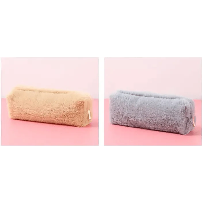 Soft Pencil Pouch For Student Durable Plush Stuffed Accessory Pencil Case For School Stevvex