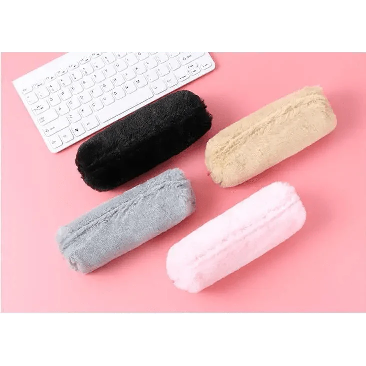 Soft Pencil Pouch For Student Durable Plush Stuffed Accessory Pencil Case For School Stevvex