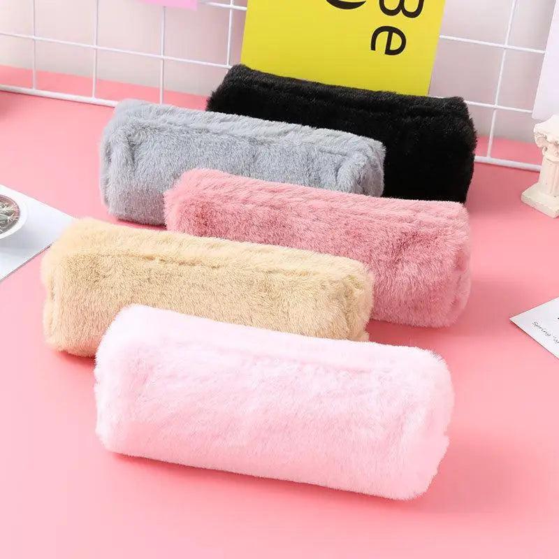 Soft Pencil Pouch For Student Durable Plush Stuffed Accessory Pencil Case For School Stevvex