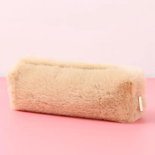 Soft Pencil Pouch For Student Durable Plush Stuffed Accessory Pencil Case For School Stevvex