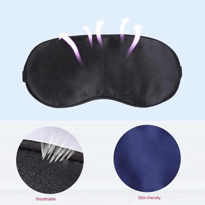 Elegant Soft Silk Eye Cover Sleeping Eye Mask Elastic Women Eye Patch Comfortable Super-Smooth Eye Mask For Sleep Stevvex