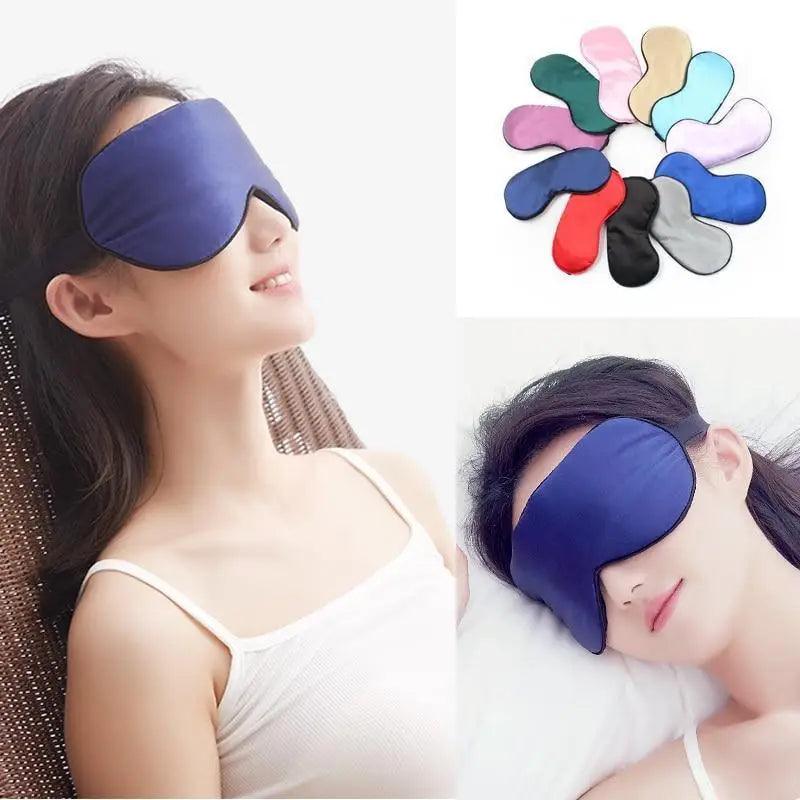 Elegant Soft Silk Eye Cover Sleeping Eye Mask Elastic Women Eye Patch Comfortable Super-Smooth Eye Mask For Sleep Stevvex
