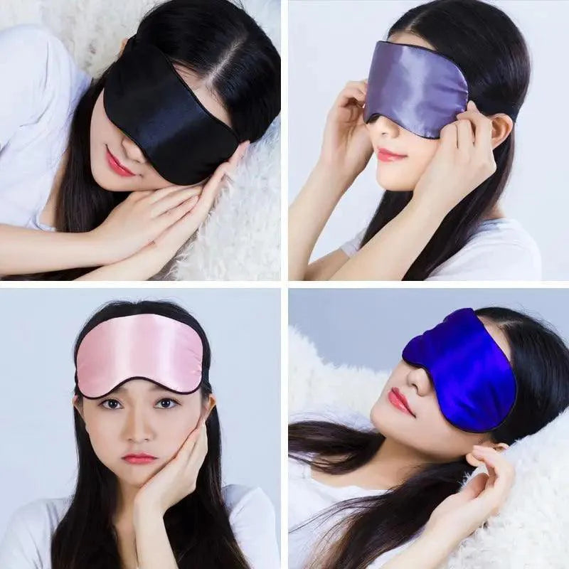 Elegant Soft Silk Eye Cover Sleeping Eye Mask Elastic Women Eye Patch Comfortable Super-Smooth Eye Mask For Sleep Stevvex
