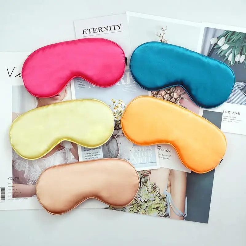 Elegant Soft Silk Eye Cover Sleeping Eye Mask Elastic Women Eye Patch Comfortable Super-Smooth Eye Mask For Sleep Stevvex
