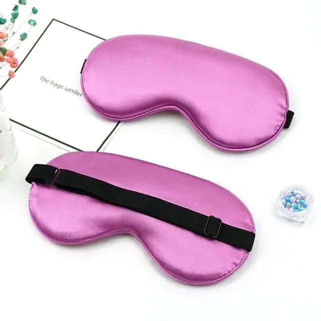 Elegant Soft Silk Eye Cover Sleeping Eye Mask Elastic Women Eye Patch Comfortable Super-Smooth Eye Mask For Sleep Stevvex